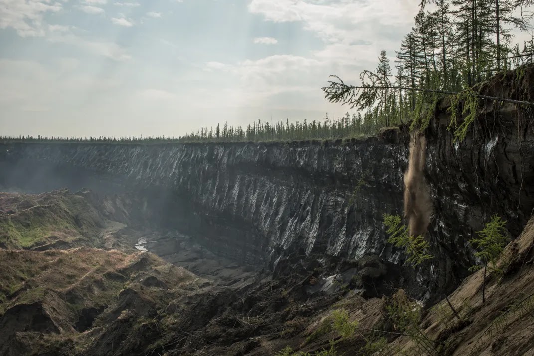 Batagaika crater, Батагай