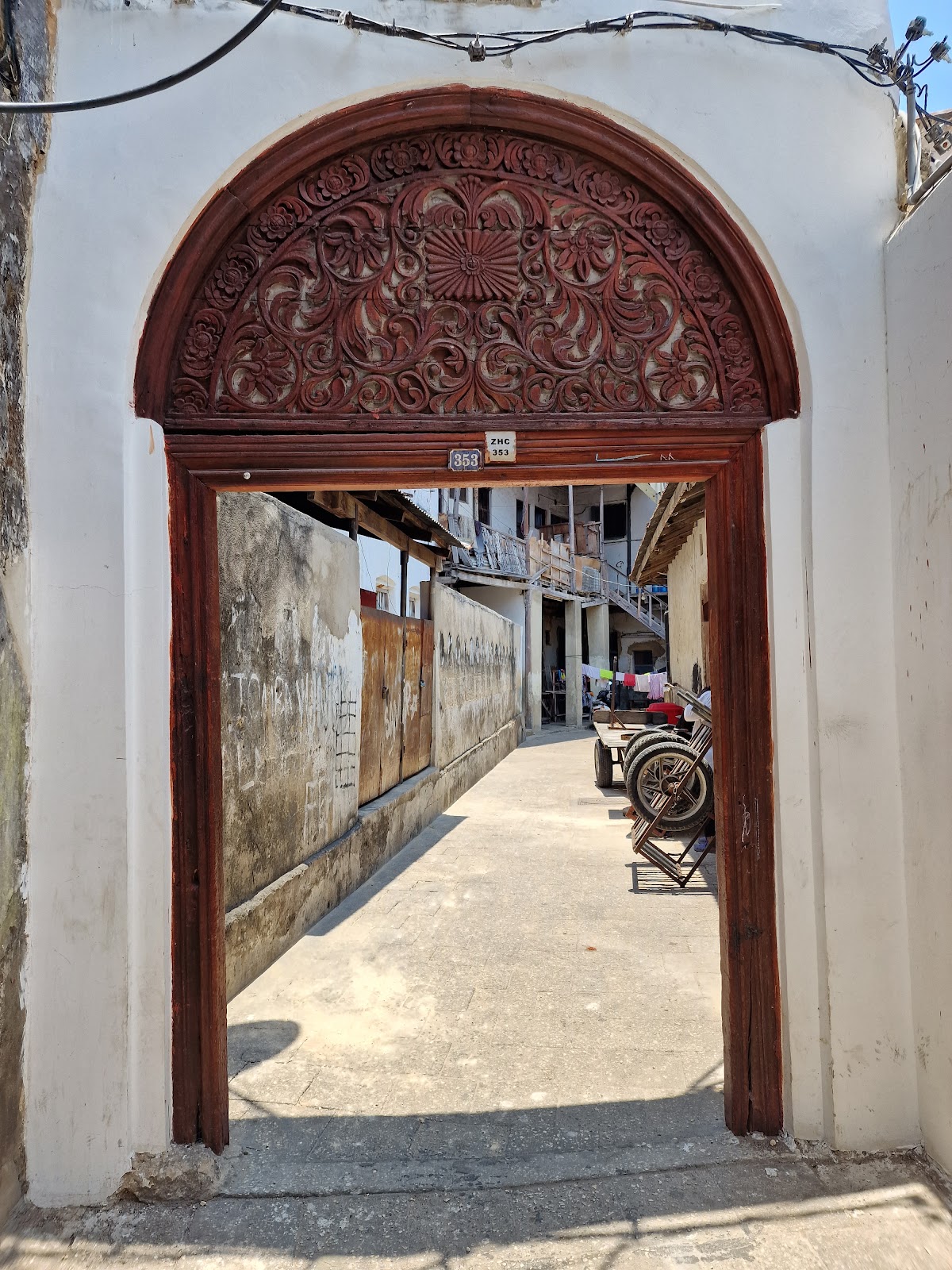 The ancient door of Stone Town
